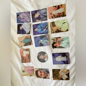 BTS K-Pop Idol Photo Card Collection and Pin (1 RM pin and 14 PC’s)